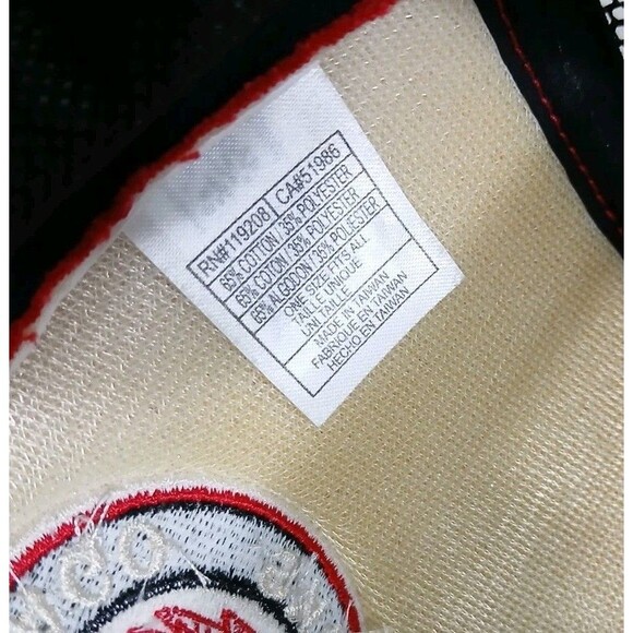 Vintage Chicago Blackhawks Trucker Snapback Hat Cap CCM NHL Mesh Back Y2K - Picture 6 of 7